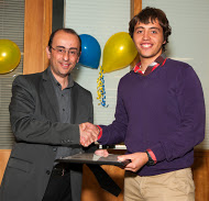 Jacob Shaw receives the Departmental Citation for being the top undergraduate in CEE.