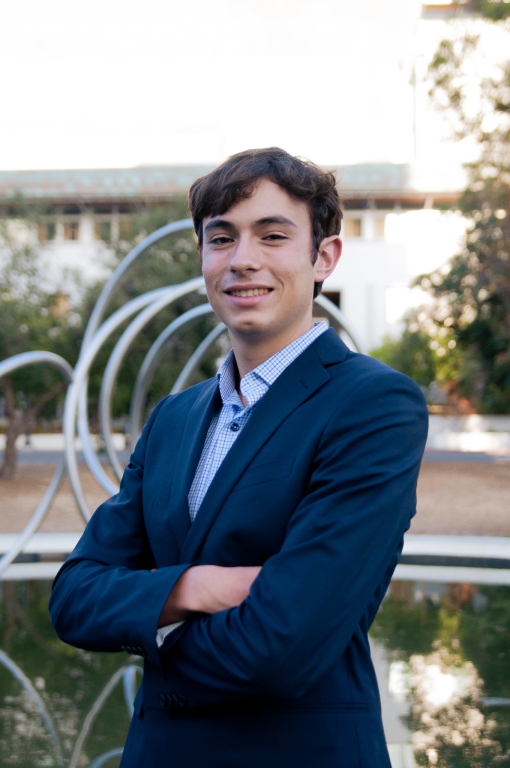 A headshot of Chevron Environmental Engineering Scholarship recipient Cal Holman.