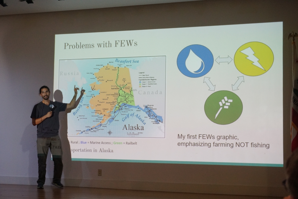 Ph.D. student, Tvetene Carlson, was a guest speaker at the workshop and presented his research findings with Famine Early Warning Systems Network (FEWS). 
