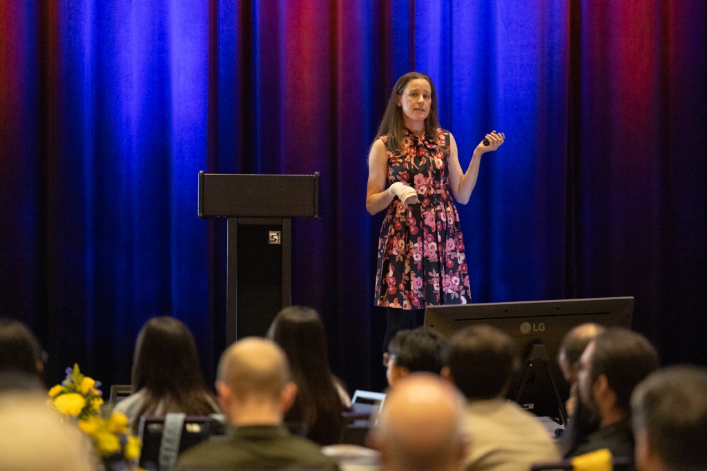 Lindsey Maclise, Principal Engineer at Forell I Elsesser speaks to the importance of industry enagements. (Photo Credit: Michael/Slava Blazer Photography)