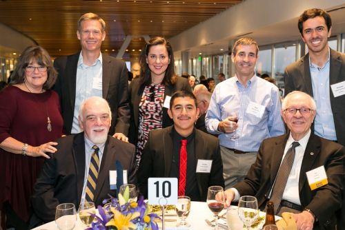 8 reception participants at the Whitley table