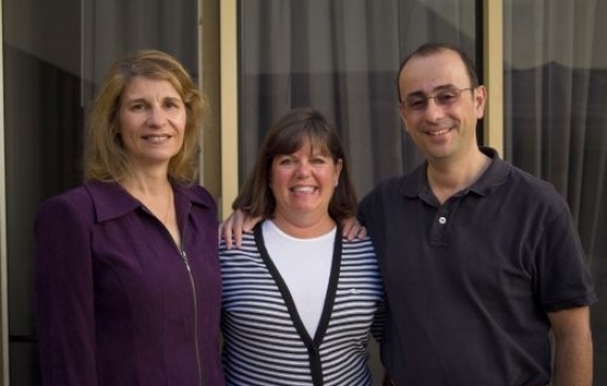 L-R: Lisa Alvarez-Cohen, Sue Ollweiler (Foundation Executive Director) and Samer Madanat