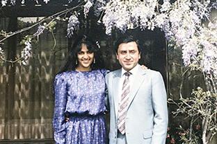 Anil with his daughter Nasreen