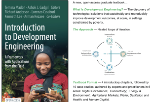 Ashok Gadgil Co-edited Open Access Textbook on Development Engineering