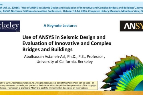 Title page of Astaneh Keynote Lecture PPT