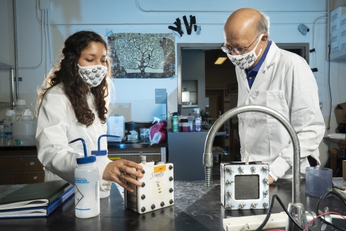 Professor Ashok Gadgil's lab serves as a test bed for several innovative technologies with real-world impact. (Credit: Adam Lau)
