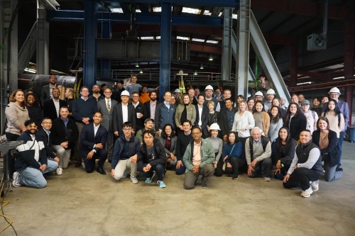 The Center for Smart Infrastructure (CSI) held a large-scale bending test of a 40-inch diameter water pipeline at Richmond Field Station (Photo Credit: Pooja Nerkar/Berkeley CEE).