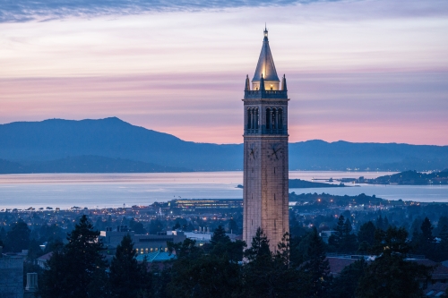 An image of Berkeley, the Bay and the Campanile from Memorial Stadium (Photo Credit: Matt Beardsley).