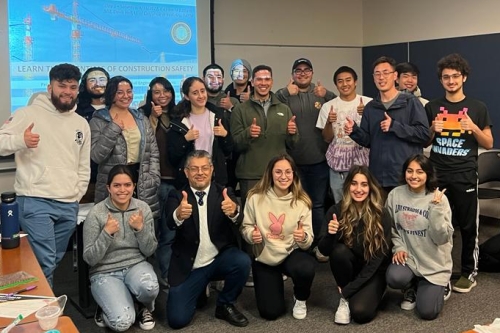 Cal Construction students completed a construction safety class with Beaver Teaching Fellow Mark Shami. (Credit: Mark Shami)