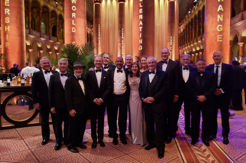 From left to right from the photo, here are some of the names of CEE alumni/faculty recently inducted into the NAE: Paulo Monteiro, K.C. Tsai, Daniel Sperling, Lelio Mejia, John Hooper, Reggie DesRoches, Jim Malley, Maryann Phipps, Eleanor Allen, Jon Magnusson, Ron Clemencic, Stephen Monismith, Thomas Kenny, and Steve Kramer (Photo Credit: James Malley).
