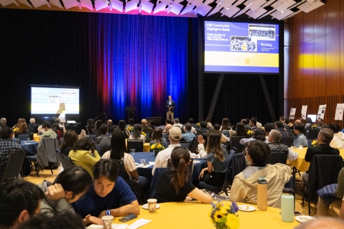 A photo of guests from the CEE Community Highlights Event hosted in West Pauley Ballroom on Friday, October 25th. (Photo Credit: Michael/Slava Blazer Photography)