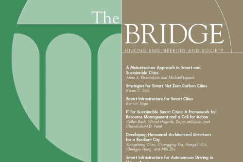 CEE Professor Kenichi Soga wrote an invited article for this year's Spring Issue of the National Academy of Engineering's Bridge magazine, "Sustainable Smart Cities" of the National Academy of Engineering's "Bridge" (Photo Credit: NAE).