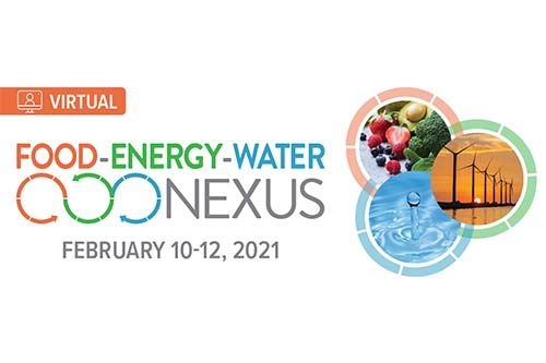 The 2nd Food-Energy-Water Nexus Conference takes place online from February 10-12, 2021.