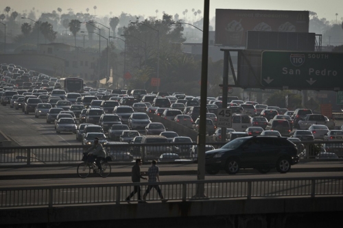 Traffic jam in L.A.