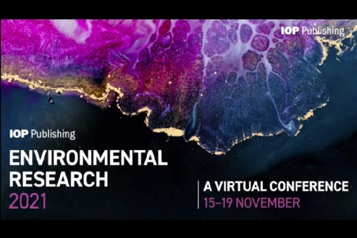 The first major international conference to follow the climate summit in Glasgow (COP26), Environmental Research 2021, will be held virtually between November 15 and 19.