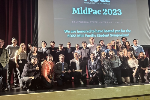 Berkeley CEE student competition teams competed in the 2023 MidPac competition, hosted by Cal State Chico from April 20 to April 22. (Photo Credit: Ritvick Bhalla)