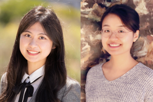 Headshots of CEE Ph.D. candidates Zhe Fu (left) and Jaewon Saw (right), smiling in professional attire.
