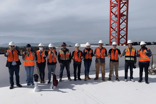 CE167 students completed seven site visits in construction project areas across the East Bay (Photo Credit: Mark Shami).