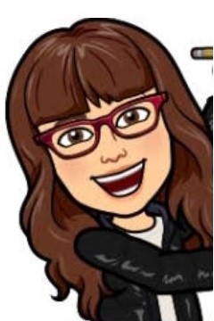 Emoji of woman with glasses and black jacket